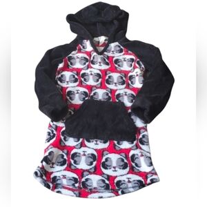 💥5/20$ Panda Print Kids Hoodie - Black and Red